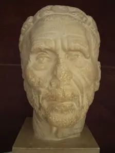 Roman sculpture, 238 AD, El Jem Museum, El Djem, Tunisia, 2009. Creator: Amanda Waite