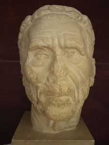 Roman sculpture, 238 AD, El Jem Museum, El Djem, Tunisia, 2009. Creator: Amanda Waite