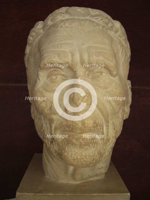 Roman sculpture, 238 AD, El Jem Museum, El Djem, Tunisia, 2009. Creator: Amanda Waite.