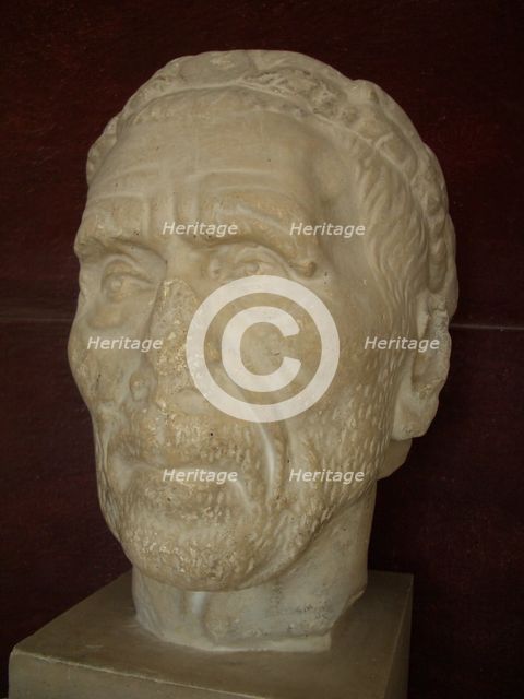 Roman sculpture, 238 AD, El Jem Museum, El Djem, Tunisia, 2009. Creator: Amanda Waite.