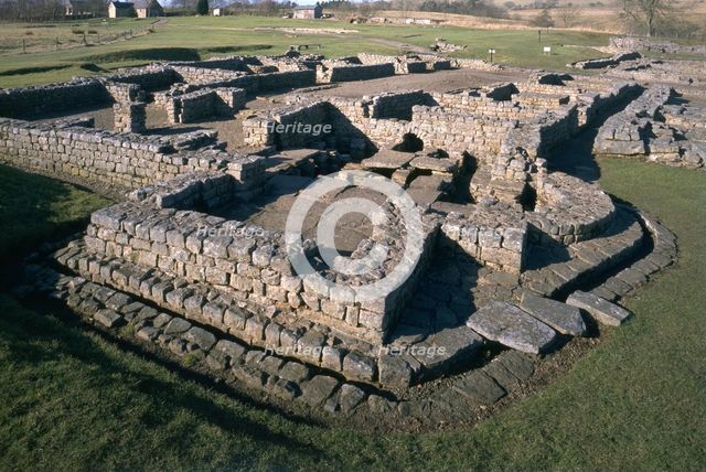 Roman settlement of Vindolanda, Northumberland, 1996. Artist: Henry Richards
