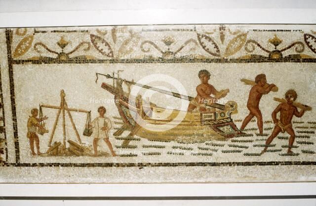 Roman Sea mosaic, 2nd-3rd century Artist: Unknown.