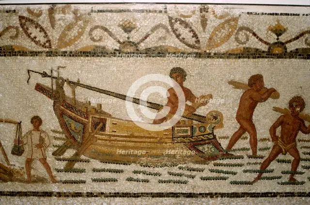 Roman Sea mosaic, 2nd-3rd century. Artist: Unknown.
