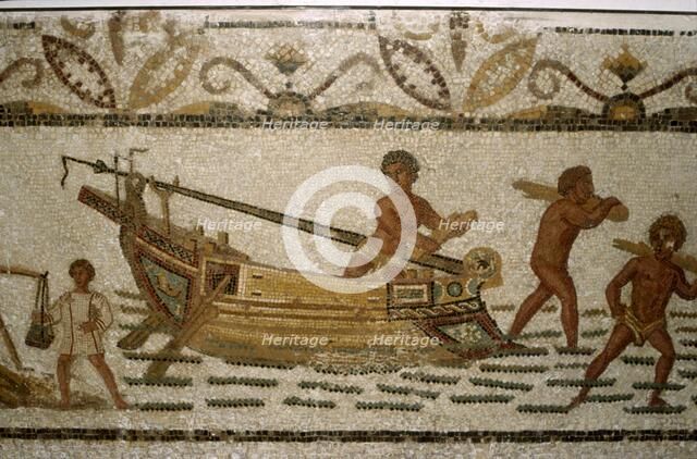 Roman Sea mosaic, 2nd-3rd century. Artist: Unknown.