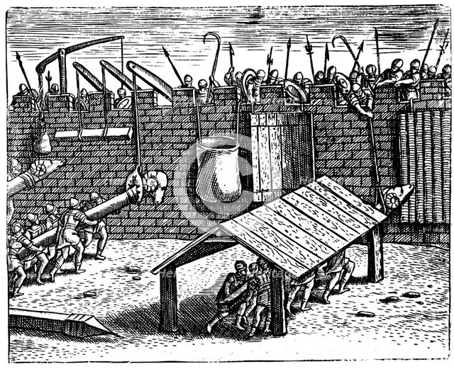 Roman siege warfare, 1605. Artist: Unknown