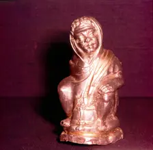 Roman Silver Pepper-Pot in the form of a Negro slave, c2nd-3rd century