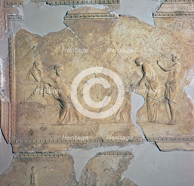 Roman stucco of Dionysiac rites, 1st century BC. Artist: Unknown