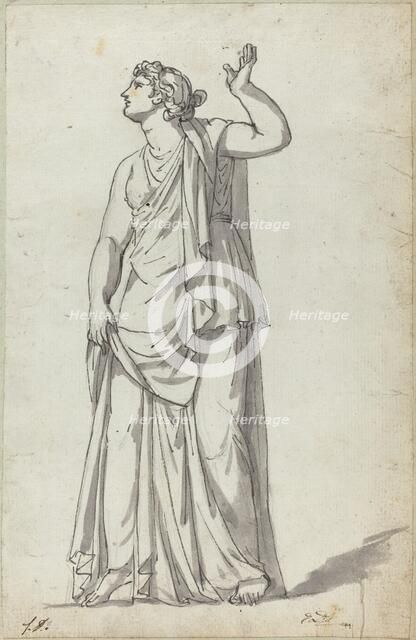 Roman Statue of a Muse (Anchyrrhoe). Creator: Jacques-Louis David.