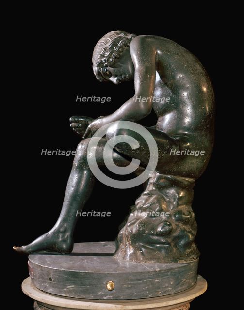 Roman statue “The Spinario.” Artist: Unknown