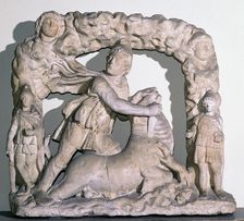 Roman statuette of Mithras slaying the bull, 3rd century