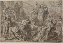 Roman Subject, 1700s. Creator: Philibert Benoît Delarue (French, 1718-1780), attributed to