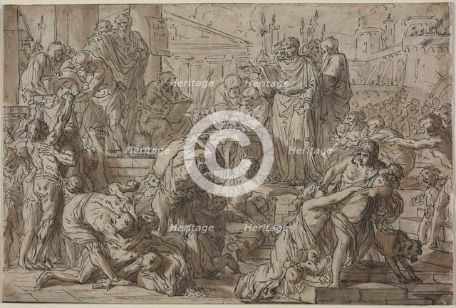Roman Subject, 1700s. Creator: Philibert Benoît Delarue (French, 1718-1780), attributed to.