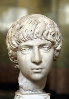 Roman portrait head of a boy, last quarter of 2nd century