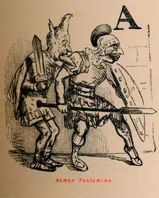 Roman Pantomime 1852. Artist: John Leech
