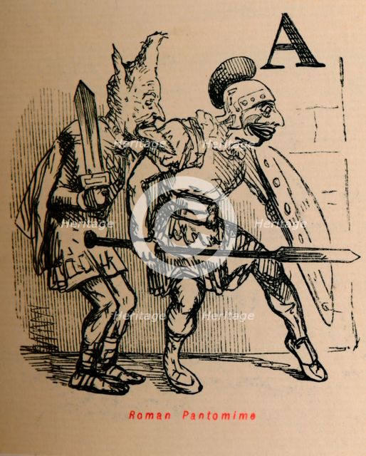 'Roman Pantomime', 1852. Artist: John Leech.