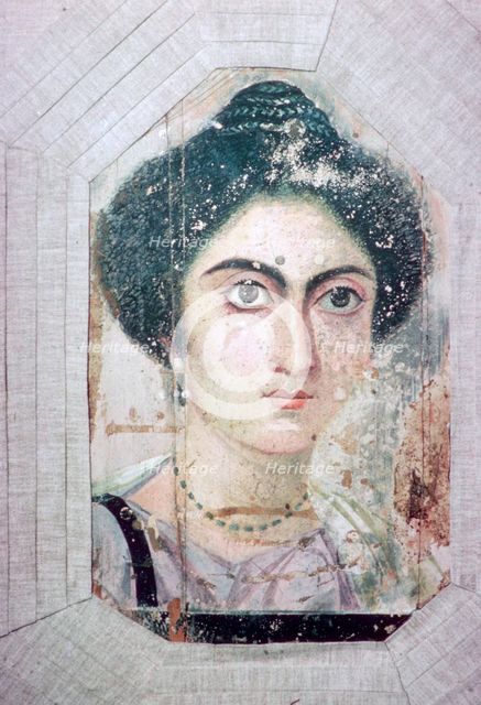 Roman period Egyptian portrait of a woman. Artist: Unknown