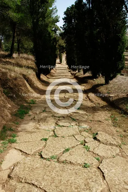 Roman road, Miróbriga, Alentejo region, Portugal, 1st-4th centuries (2008).  Creator: Unknown.