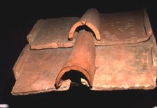 Roman Roof-Tiles, Fishbourne Roman Villa, Sussex, c1st century