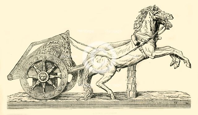 'Roman Racing Chariot', 1890.   Creator: Unknown.