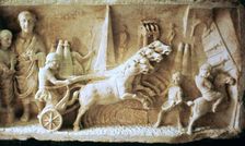 Roman relief of a chariot race