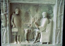 Roman relief of a schoolroom scene