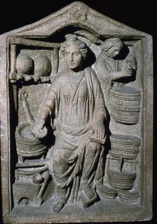 Roman relief of a Pharmacy Shop
