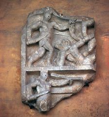 Roman relief of gladiators, c.3rd century
