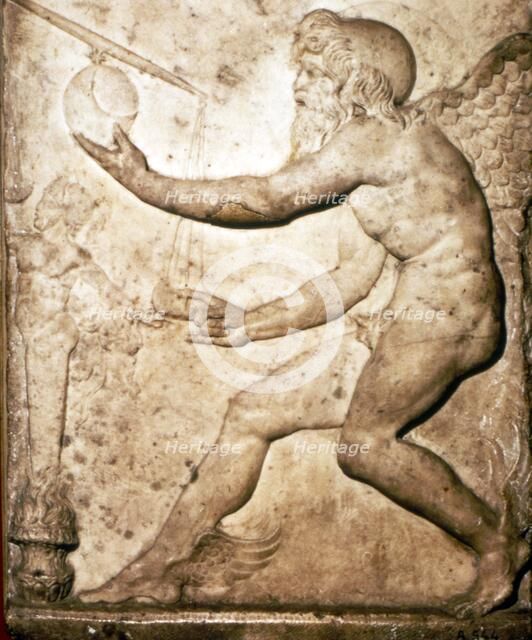 Roman Relief of Saturn.  Artist: Unknown.