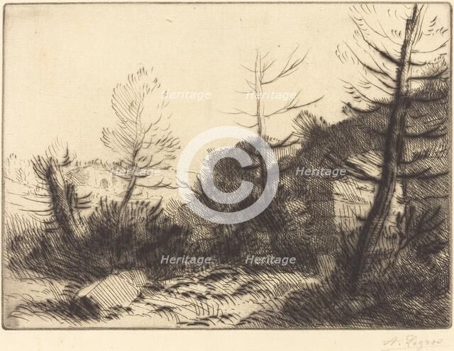 Roman Ruin (Ruine romaine). Creator: Alphonse Legros.