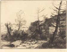 Roman Ruin (Ruine romaine). Creator: Alphonse Legros
