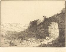 Roman Ruin (Ruine romaine). Creator: Alphonse Legros