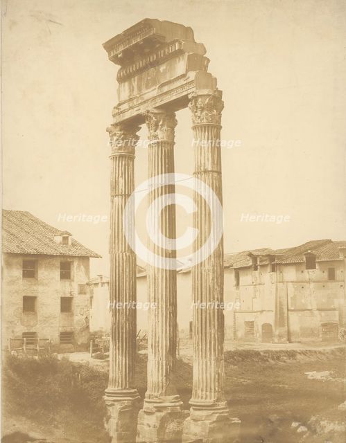 [Roman Ruins], 1860s. Creator: Attributed to Giacomo Caneva.