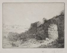 Roman Ruins. Creator: Alphonse Legros (French, 1837-1911)