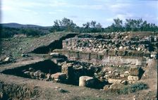 Roman ruins of Cástulo, located on a hill on the Guadalquivir River Valley, near Linares