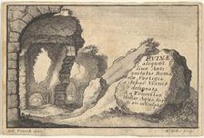 Roman Ruins, second version of title-page, ca. 1650. Creator: Unknown