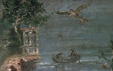 Roman wall-painting of Icarus. Creator: Unknown