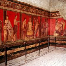 Roman wallpainting from Villa of the Mysteries, Pompeii, Italy, 1st century. Creator: Unknown