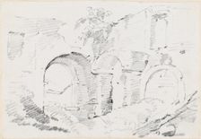 Roman Walls, 1744/1750. Creator: Joseph-Marie Vien the Elder