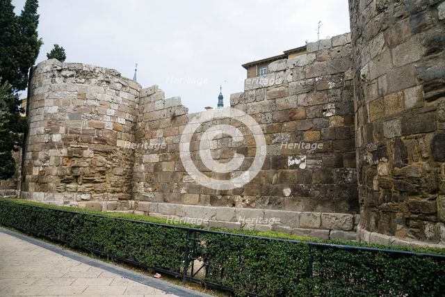 Roman walls, Zaragoza, Spain, 2007. Creator: Samuel Magal.
