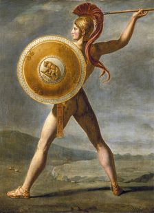Roman Warrior, 1824. Creator: Workshop of Jacques Louis David