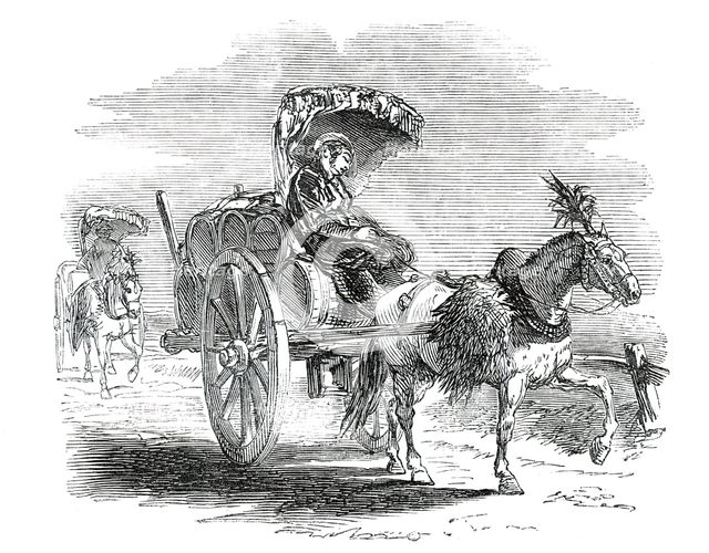 Roman Wine Cart, 1850. Creator: Unknown.