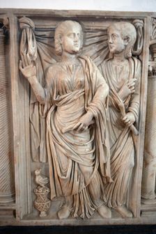 Roman tomb from the Alcázar, Cordoba, Spain, 2023. Creator: Ethel Davies