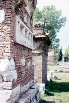 Roman Tombs on the Appian Way, Rome, (1st-3rd century), c20th century. Artist: CM Dixon