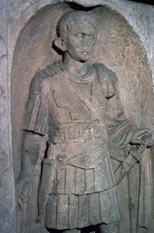 Roman tombstone of Marcus Favonius Facilis, 1st century BC