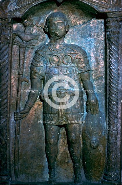 Roman tombstone of Gaius Musius. Artist: Unknown