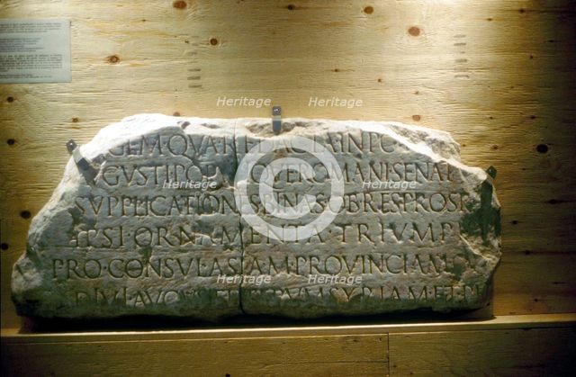 Roman texts from the Christian period 3-400 AD. Artist: Unknown