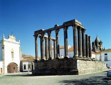 Roman temple of Diana in Evora