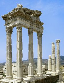 Roman temple of Trajan, Upper Acropolis, Pergamon, Turkey, 1st-2nd century (2005). Creator: Unknown