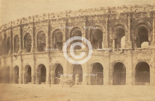 [Roman Theater at Nimes], 1867. Creator: Unknown.