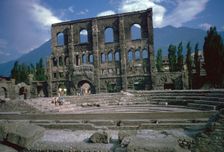 Roman theatre at Aosta, Italy, 25th century BC